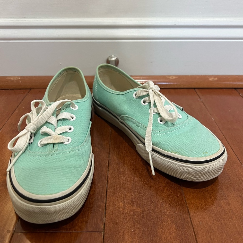 Teal Pepper Authentic Vans